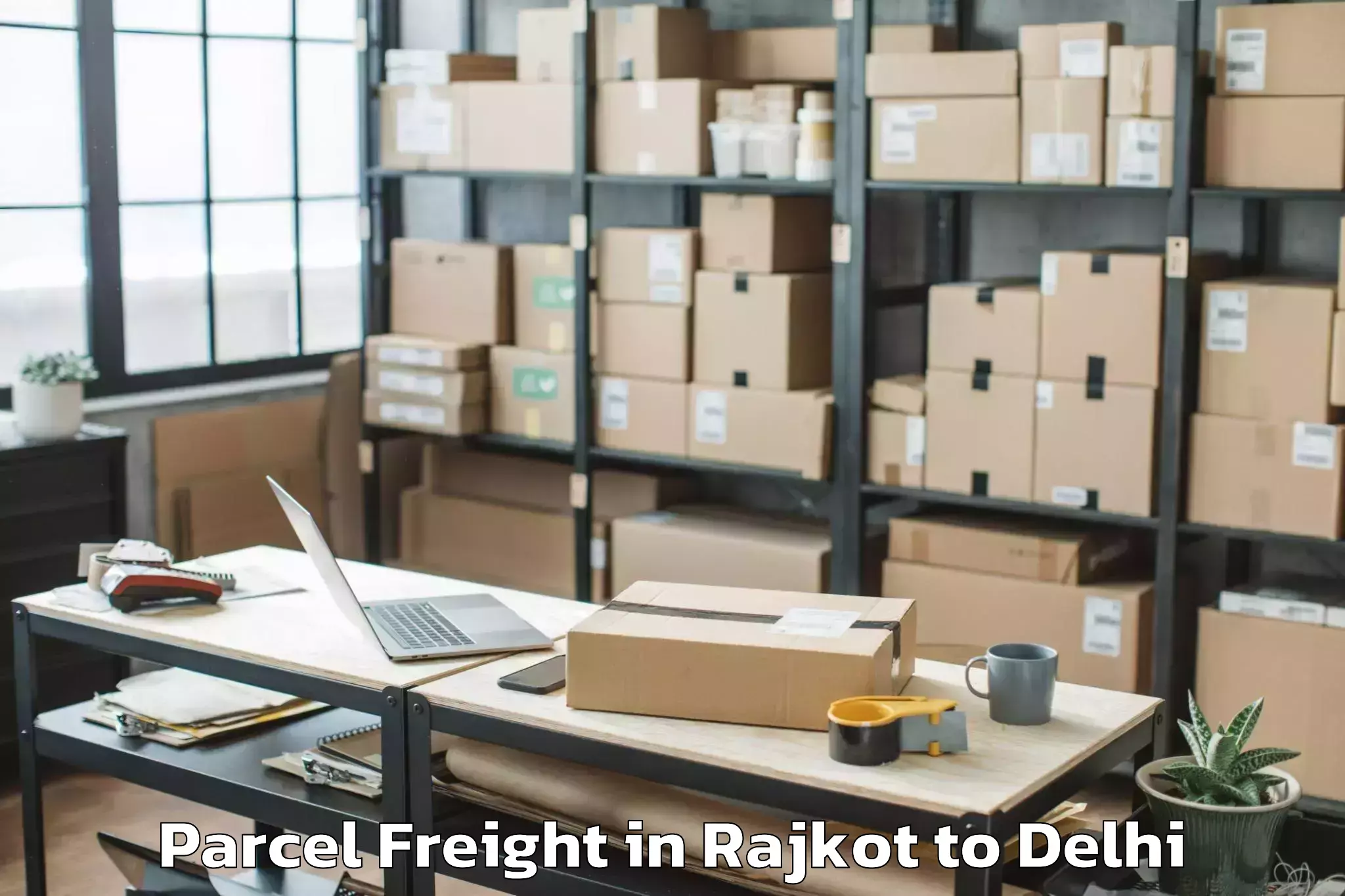 Rajkot to Darya Ganj Parcel Freight Booking